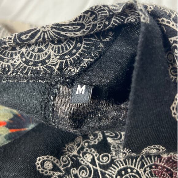 Desigual Size Medium Empire Waist V-Neck dress Ruffled Hem Swing Dress - Picture 6 of 7